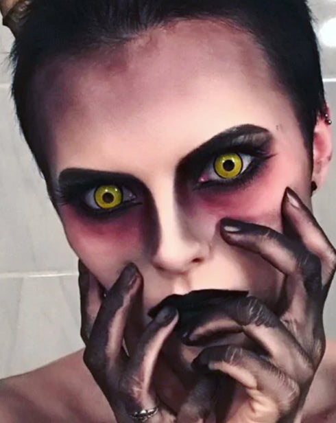 マッド・ハッター 【度付き可能】- SFX-EYES 全眼カラコン 特殊カラコン コスプレ ハロウイン オーダーメイド アニメ 漫画 度付き 度入り 度あり