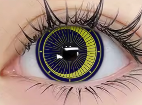 Croissant de lune - lentille de couleur アニメ&漫画 cosplay/Halloween ZenKon