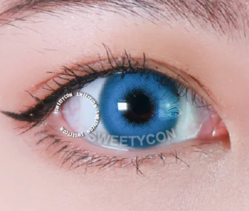 Milkshake - lentille de couleur アニメ&漫画 cosplay/Halloween ZenKon (coloris Bleu)