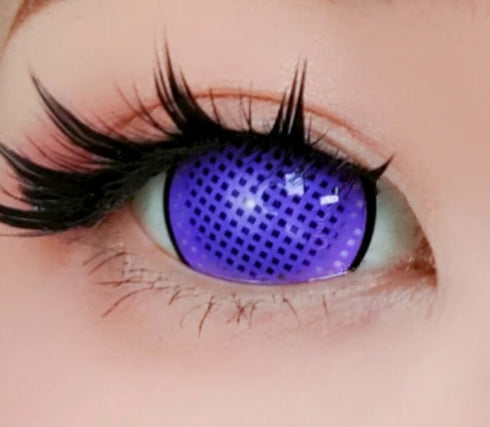 Border Mesh - lentille sclérale mini お人形 cosplay/Halloween ZenKon (coloris Violet)