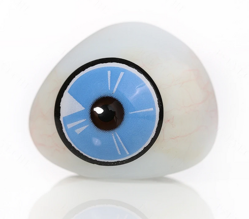 Target - lentille sclérale mini アニメ&漫画 cosplay/Halloween ZenKon (coloris Bleu)