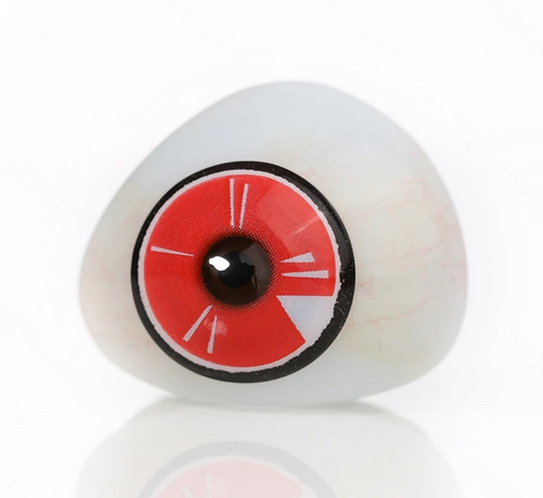 Target - lentille sclérale mini アニメ&漫画 cosplay/Halloween ZenKon (coloris Rouge)
