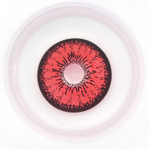 【ミニ全眼】TOKYO レッド (17mm)- SFX-EYES 全眼カラコン 特殊カラコン コスプレ ハロウイン オーダーメイド アニメ 漫画 度付き 度入り 度あり