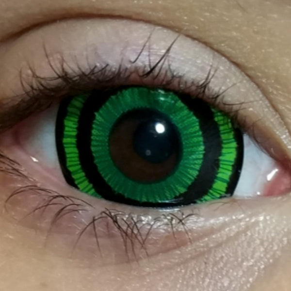 【ミニ全眼】ゴブリン (17mm)- SFX-EYES 全眼カラコン 特殊カラコン コスプレ ハロウイン オーダーメイド アニメ 漫画 度付き 度入り 度あり