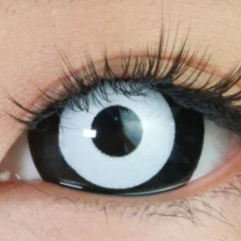 【ミニ全眼】マンソン (17mm)- SFX-EYES 全眼カラコン 特殊カラコン コスプレ ハロウイン オーダーメイド アニメ 漫画 度付き 度入り 度あり
