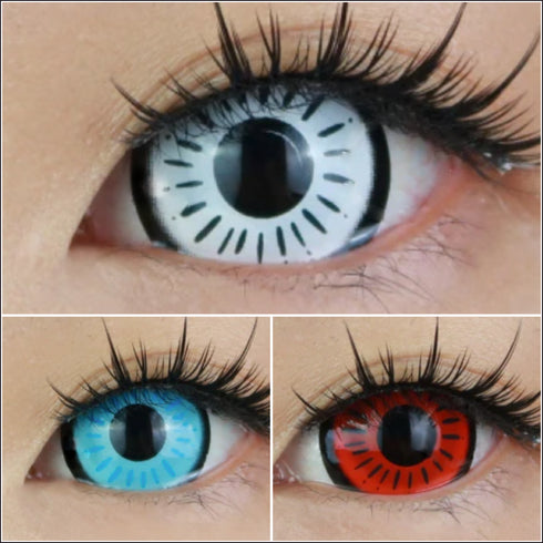 【ミニ全眼】ライン (17mm) (3種類)- SFX-EYES 全眼カラコン 特殊カラコン コスプレ ハロウイン オーダーメイド アニメ 漫画 度付き 度入り 度あり