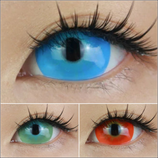 【ミニ全眼】スパーク (17mm) (3種類)- SFX-EYES 全眼カラコン 特殊カラコン コスプレ ハロウイン オーダーメイド アニメ 漫画 度付き 度入り 度あり