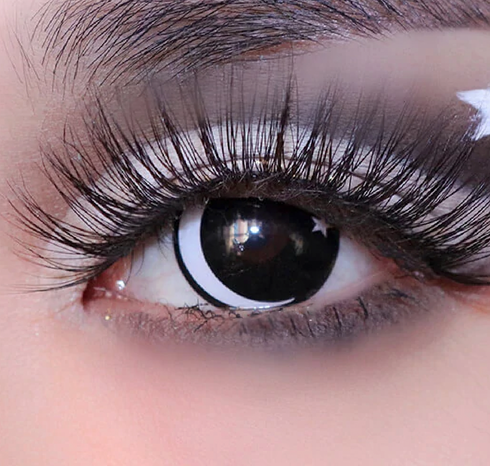 Moon&Star - lentille de couleur 可愛い cosplay/Halloween ZenKon (coloris Blanc)