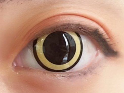 Nebulos - lentille de couleur 可愛い cosplay/Halloween ZenKon (coloris Jaune)