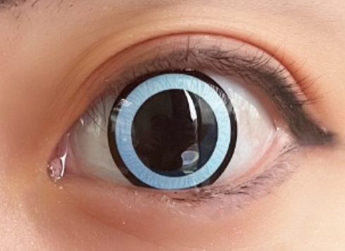 Nebulos - lentille de couleur 可愛い cosplay/Halloween ZenKon (coloris Bleu)