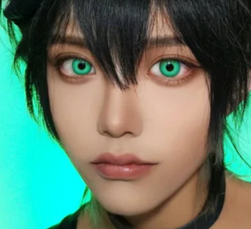 Nebula - lentille de couleur アニメ&漫画 cosplay/Halloween ZenKon (coloris Vert)