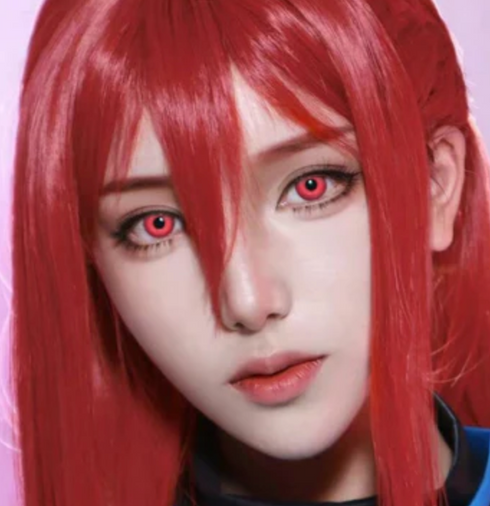 Nebula - lentille de couleur アニメ&漫画 cosplay/Halloween ZenKon (coloris Rouge)