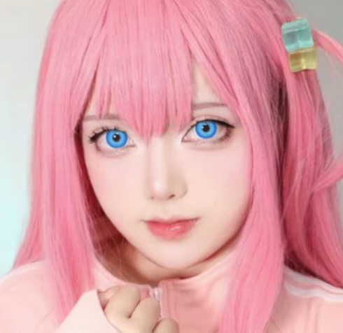 Nebula - lentille de couleur アニメ&漫画 cosplay/Halloween ZenKon (coloris Bleu)
