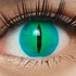 Demon Cat - lentille de couleur Orochimaru cosplay/Halloween ZenKon (coloris Vert)