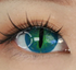 Demon Cat - lentille de couleur Orochimaru cosplay/Halloween ZenKon (coloris Vert)