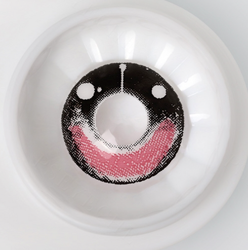 Pierrot Rose - lentille de couleur RY347 cosplay/Halloween ZenKon (coloris Rose)