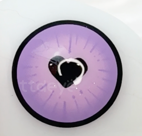 Purple Love - lentille de couleur cosplay/Halloween ZenKon (vue 1)
