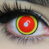 Rengoku Kyojuro V1 - lentille de couleur Demon Slayer cosplay/Halloween ZenKon