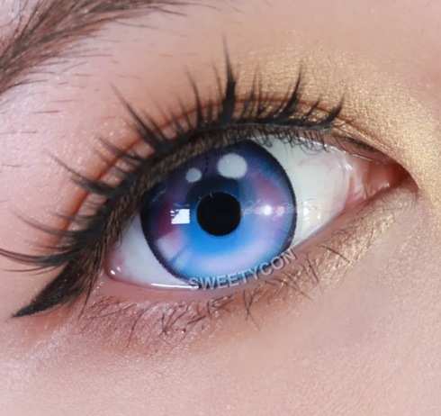 Sailor Moon - lentille de couleur アニメ&漫画 cosplay/Halloween ZenKon (coloris Bleu)