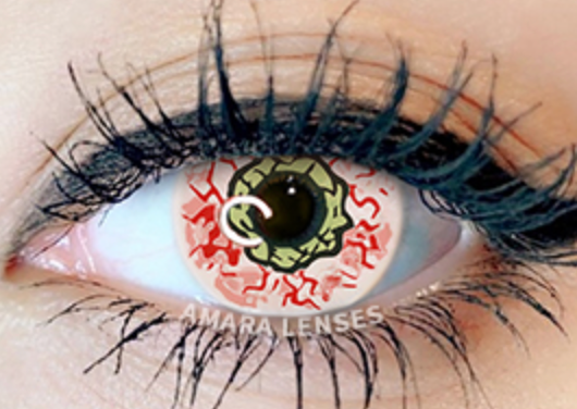 Scary White - lentille de couleur ホラー&ゾンビ cosplay/Halloween ZenKon