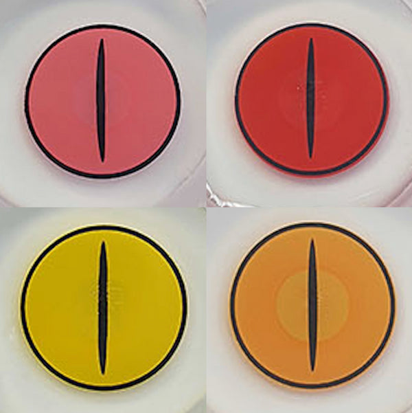 スリット鬼 (4種類)【視界減少】- SFX-EYES 全眼カラコン 特殊カラコン コスプレ ハロウイン オーダーメイド アニメ 漫画 度付き 度入り 度あり