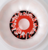 Lave Rouge - lentille de couleur ホラー&ゾンビ cosplay/Halloween ZenKon (coloris Rouge)