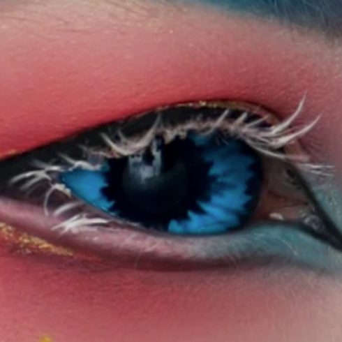 Blue Elf - lentille sclérale お人形 cosplay/Halloween ZenKon (vue 1)
