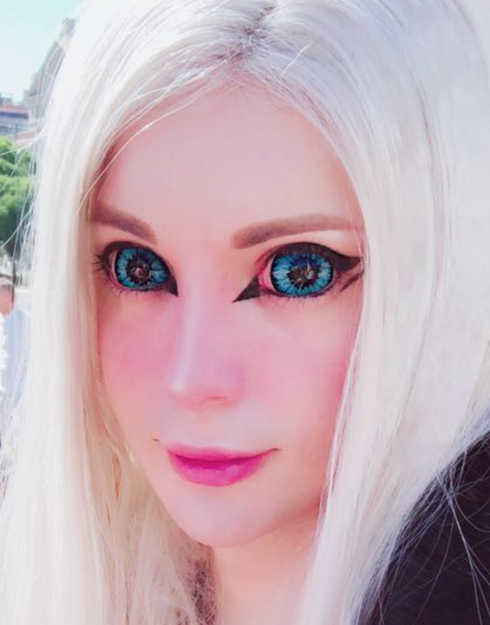 Blue Elf - lentille sclérale お人形 cosplay/Halloween ZenKon (vue 4)