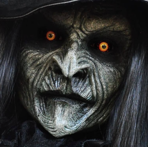 Hellboy - lentille sclérale Kokushibo cosplay/Halloween ZenKon (vue 2)