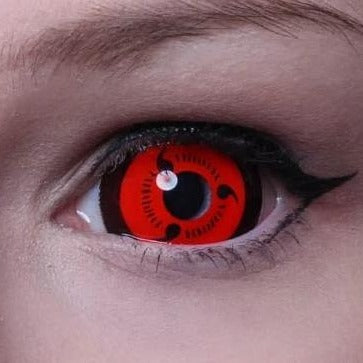 Sharingan - lentille sclérale Naruto cosplay/Halloween ZenKon (vue 2)